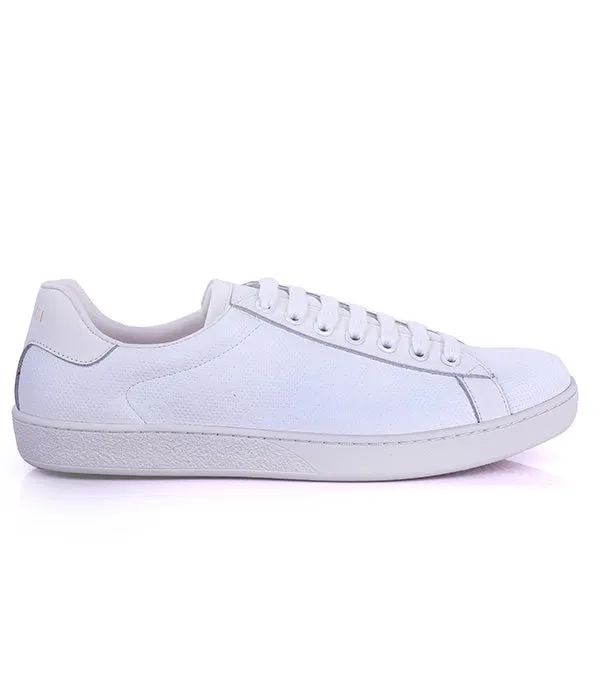 GG New Ace Logo Low Top Sneaker | White