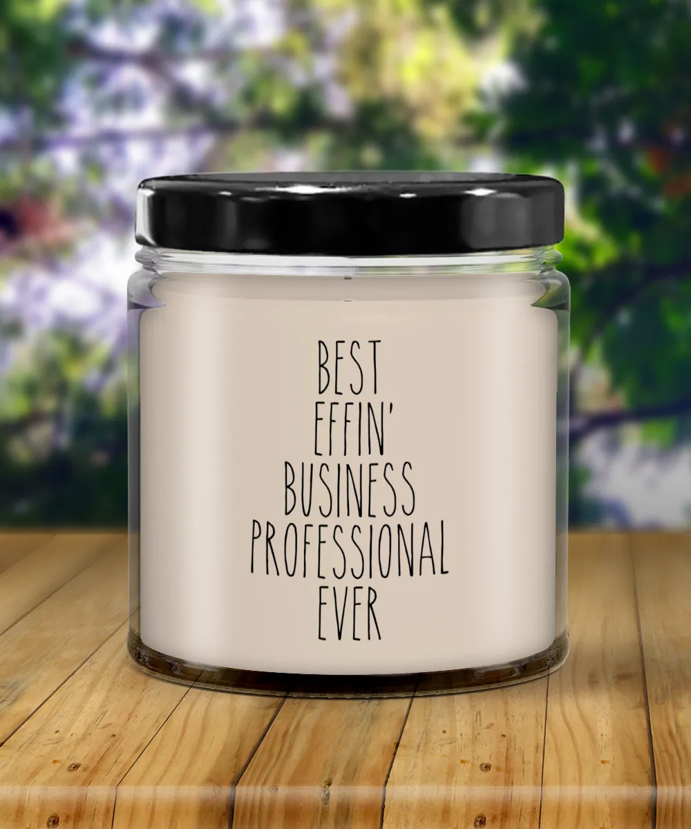 Gift For Business Professional Best Effin' Business Professional Ever Candle 9oz Vanilla Scented Soy Wax Blend Candles Funny Coworker Gifts