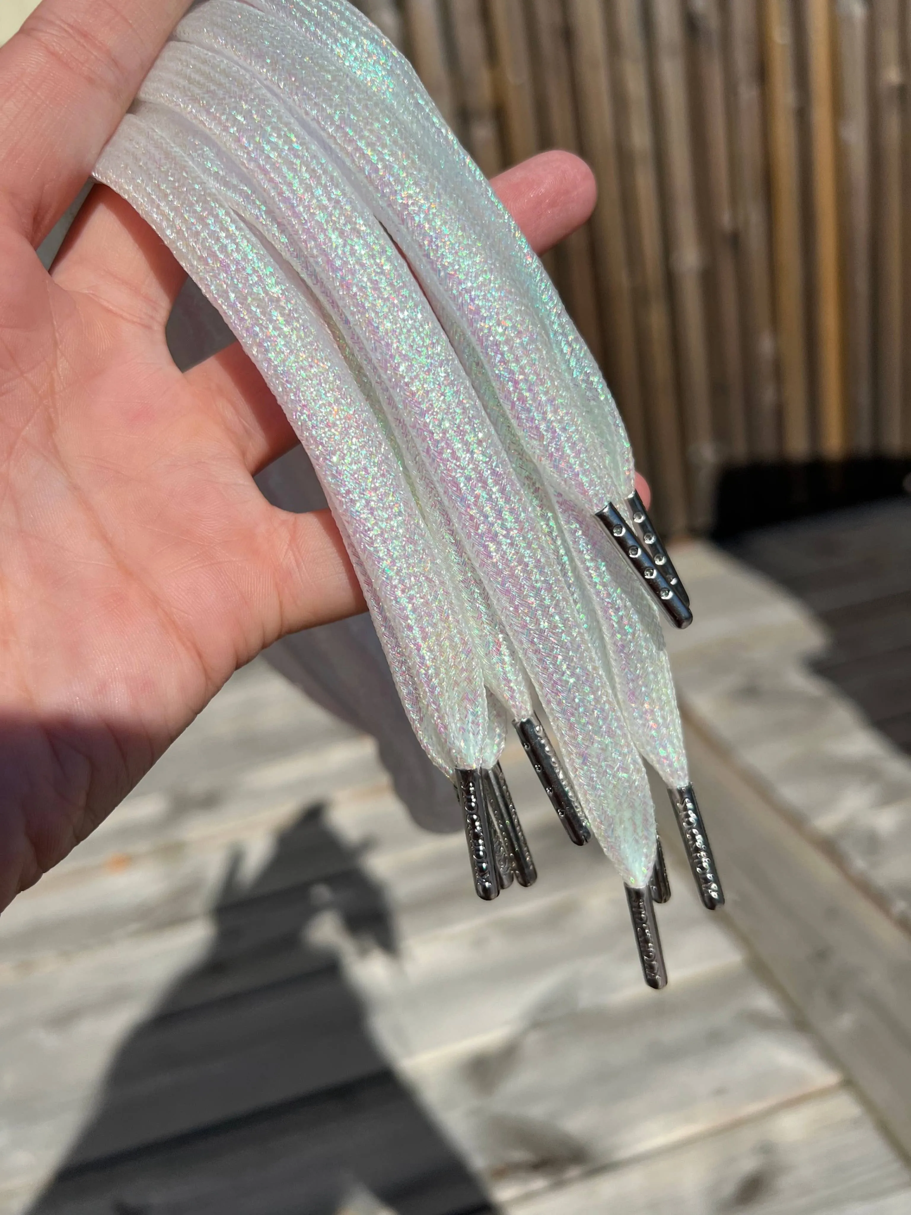 Glitter White - Shoelaces