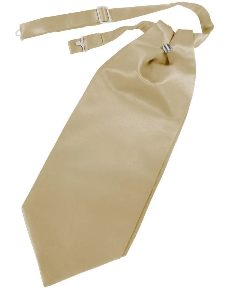 Golden Solid Satin Kids Cravat