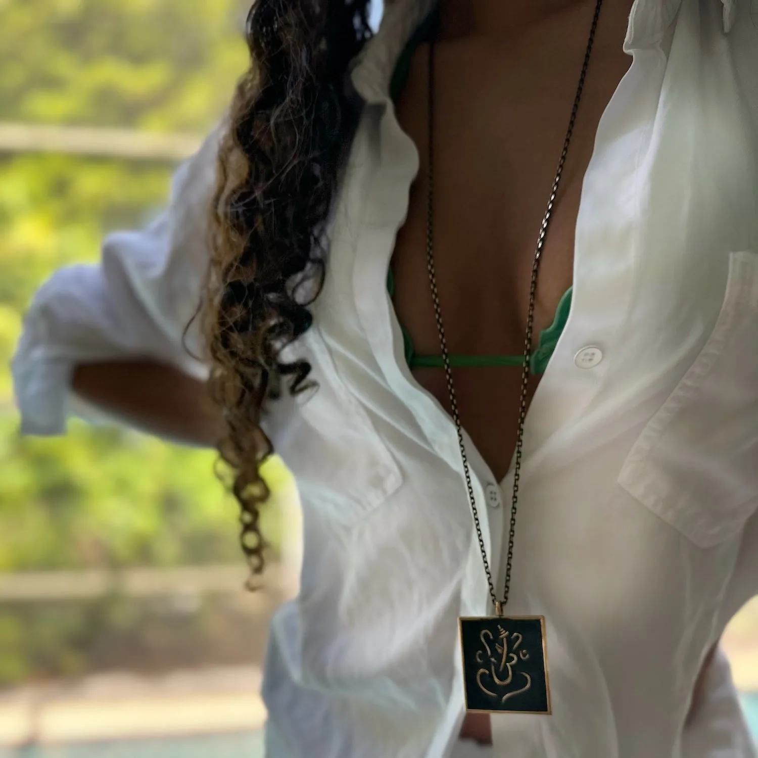Good Luck Lord Ganesha Pendant Chain Necklace