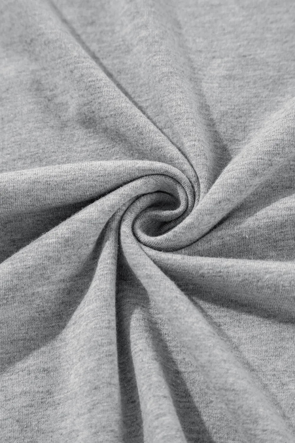 Gray Crew Neck Pleated Tank Top
