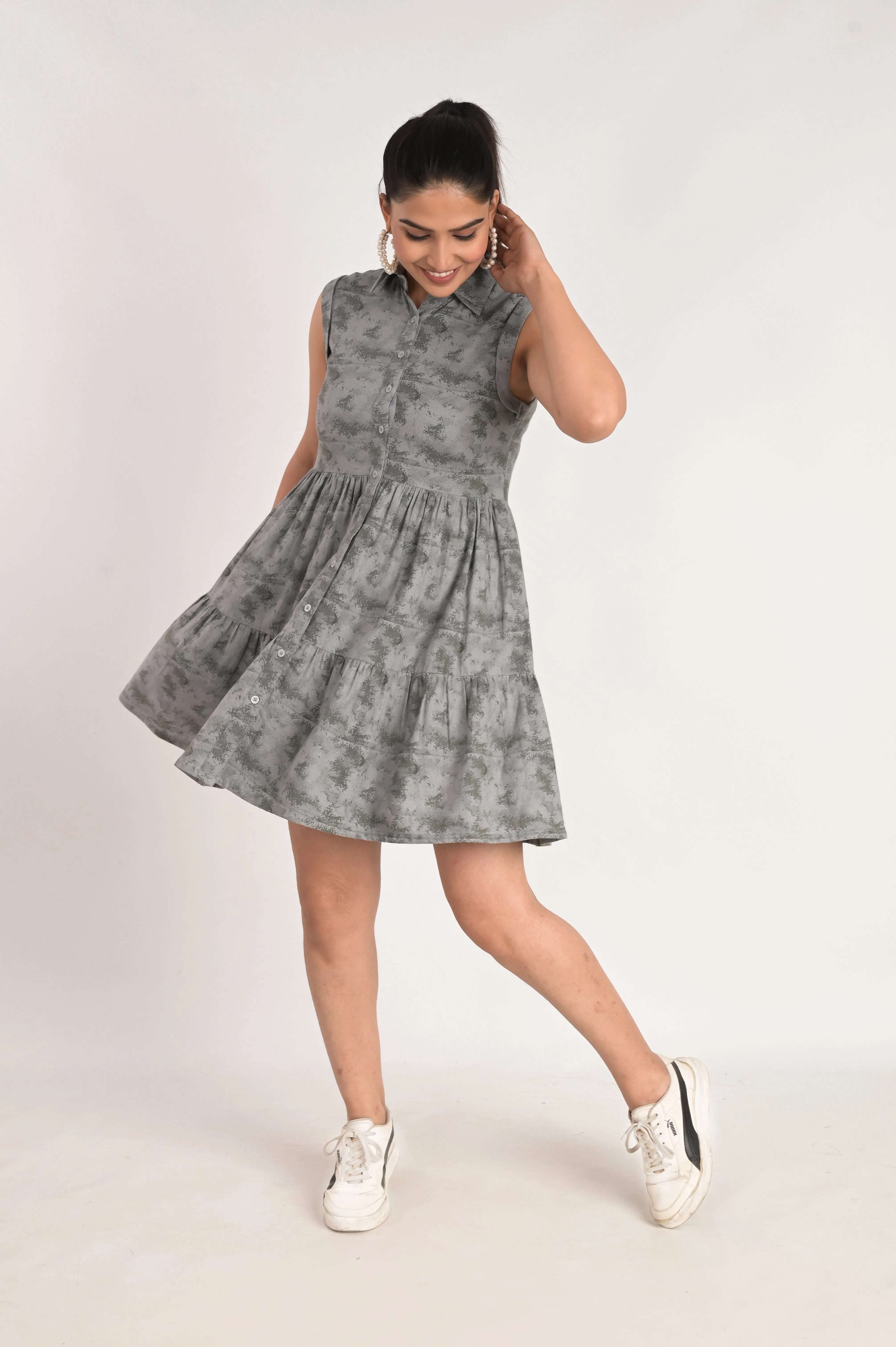 Grey Tiers Elegance Dress