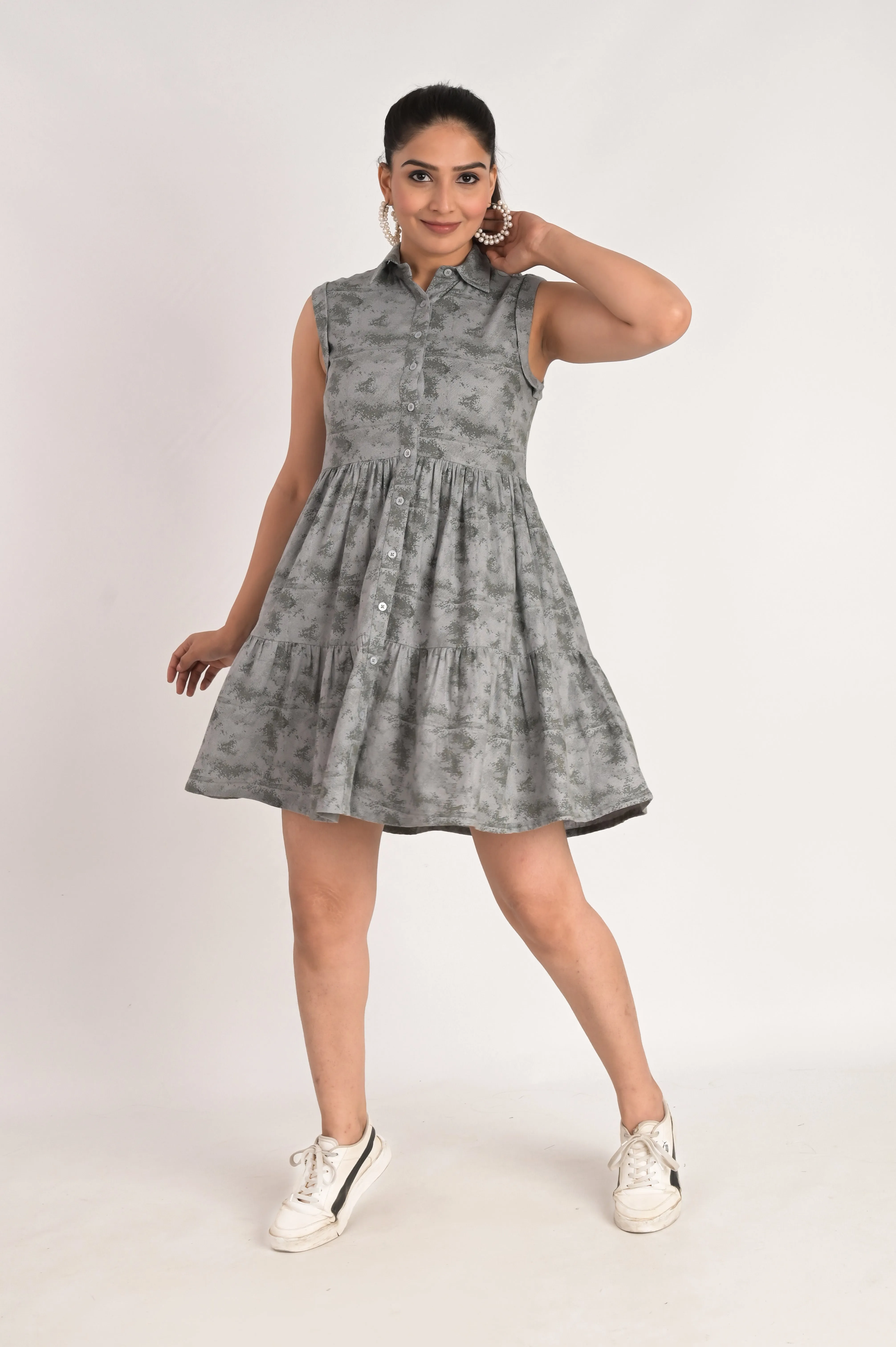 Grey Tiers Elegance Dress