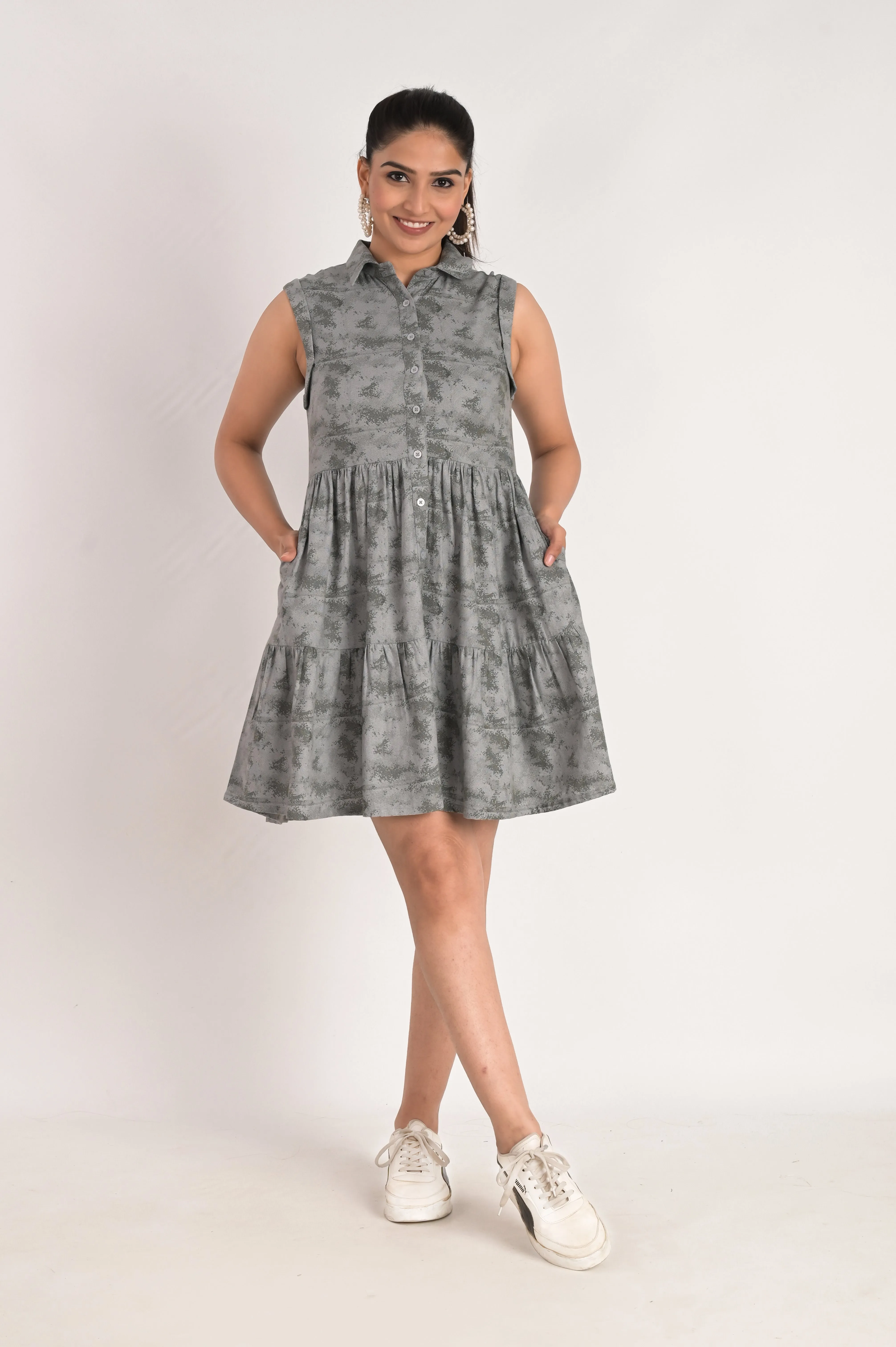 Grey Tiers Elegance Dress