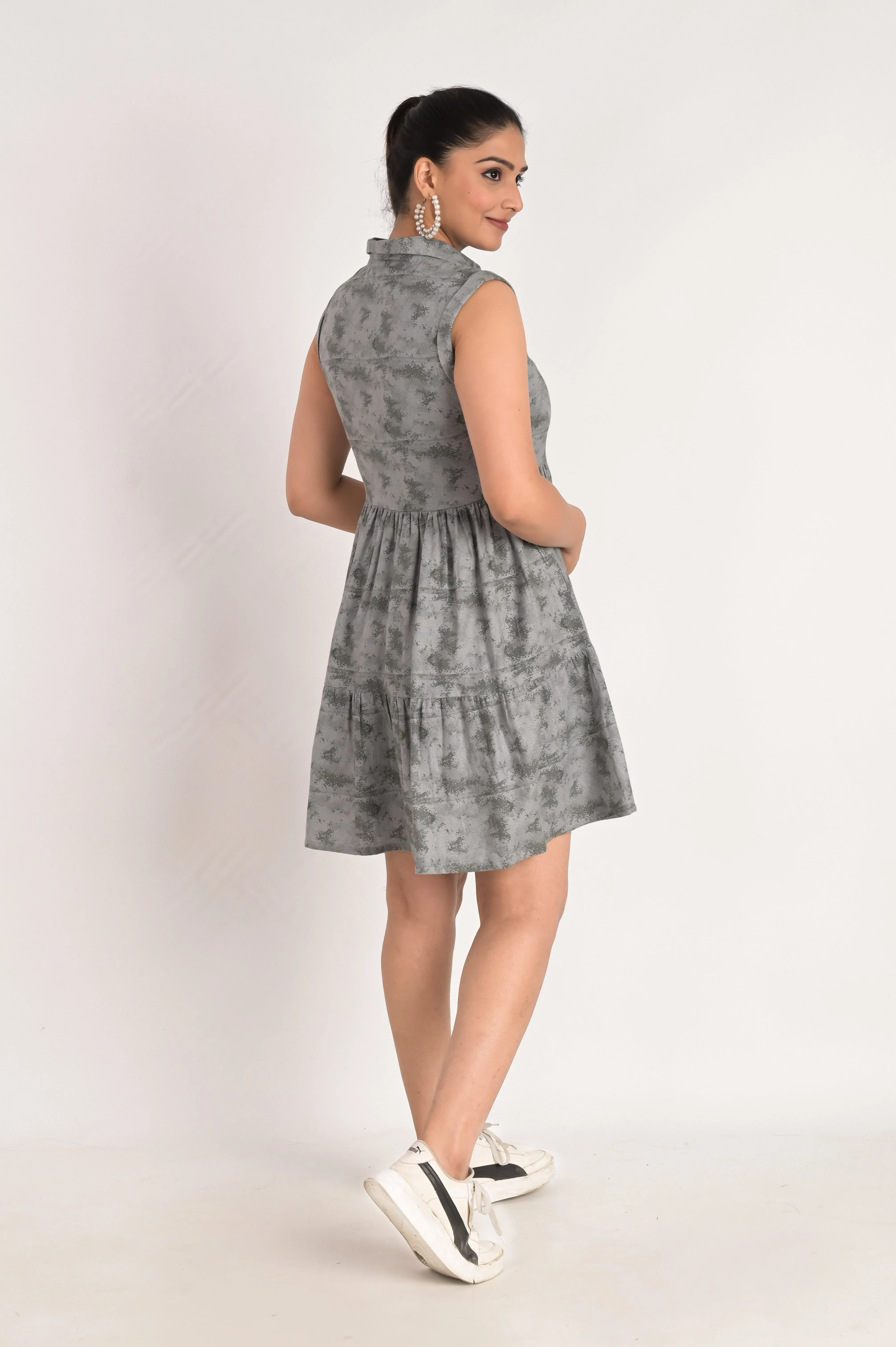 Grey Tiers Elegance Dress