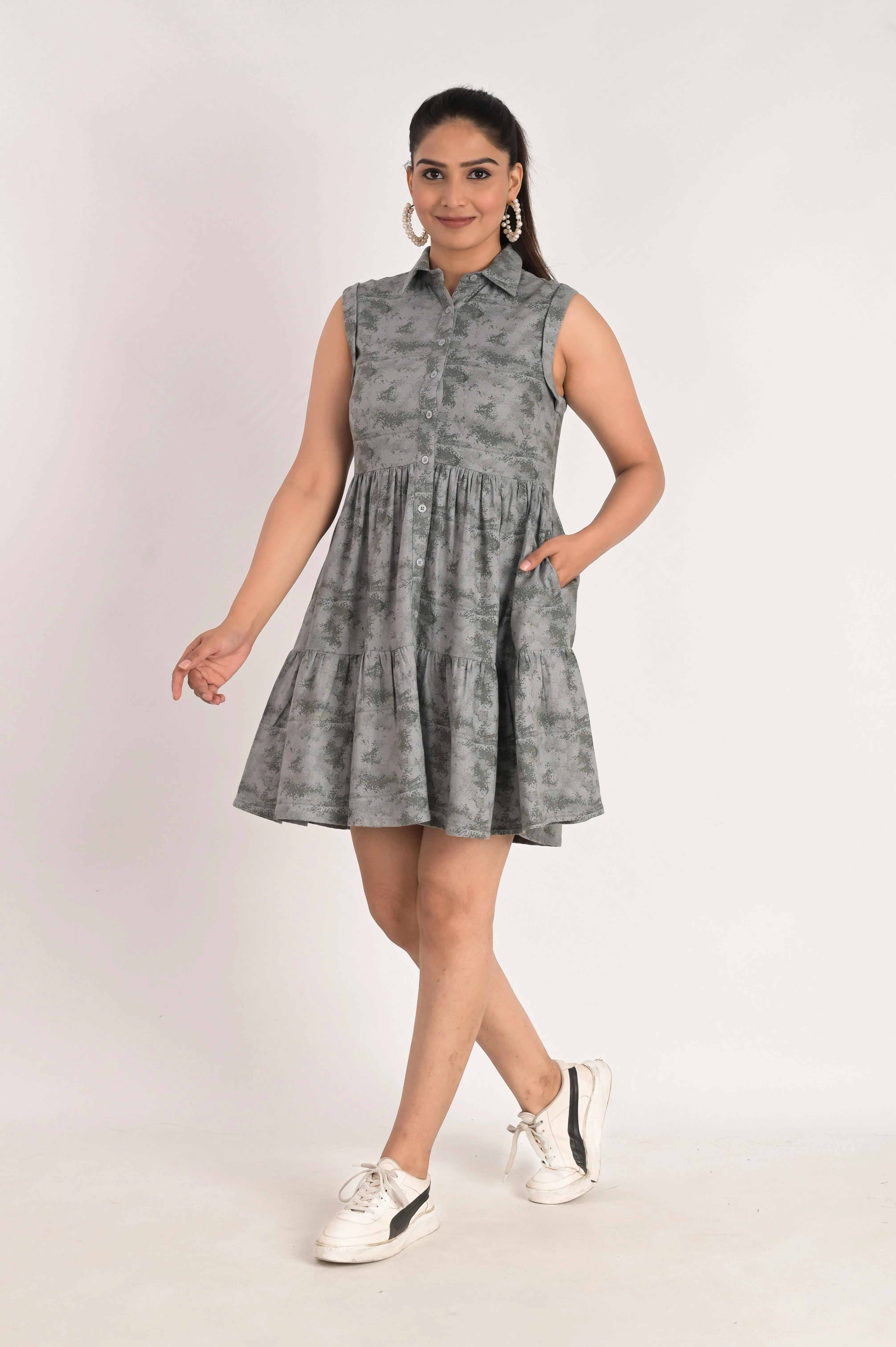 Grey Tiers Elegance Dress
