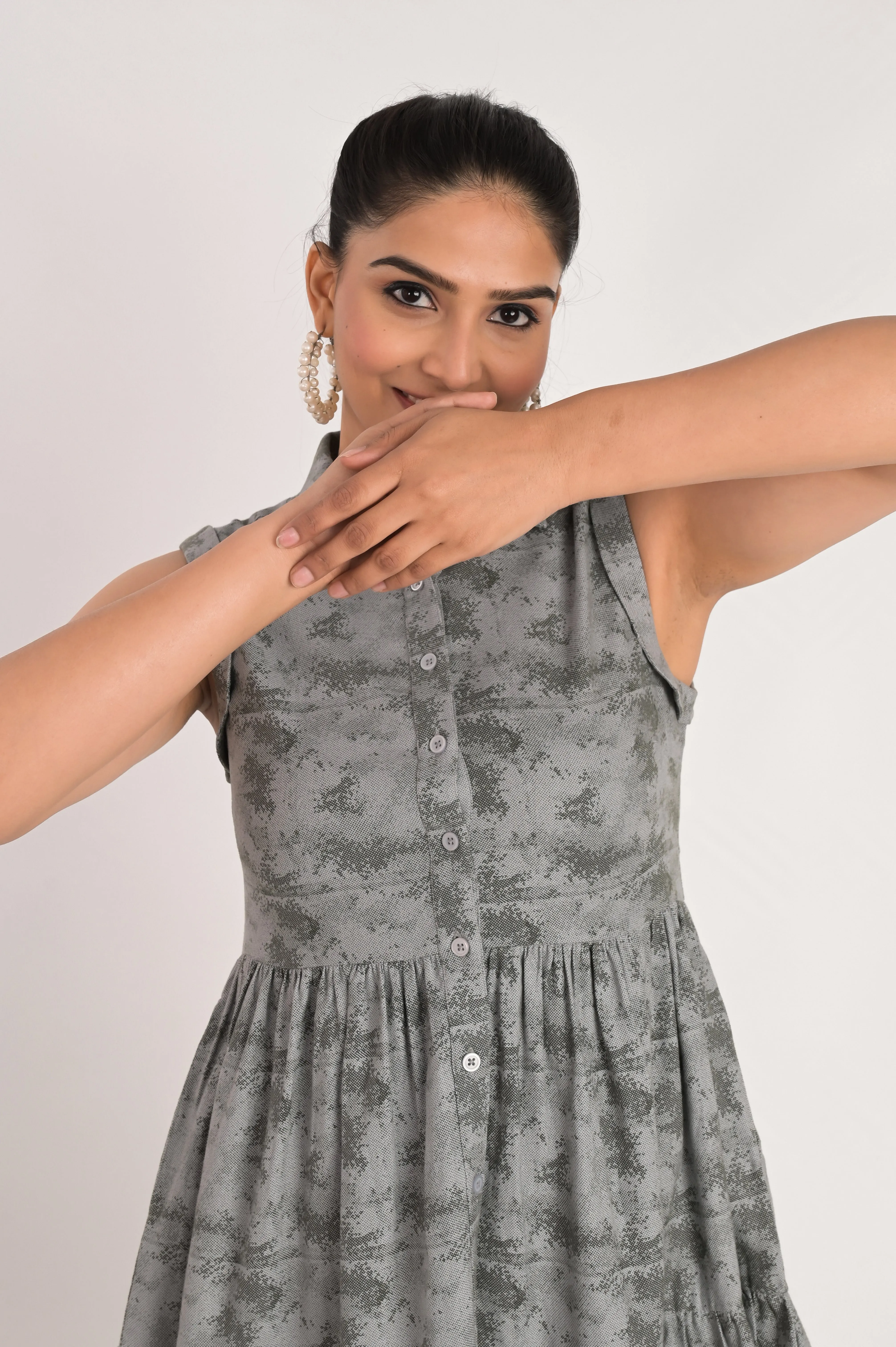 Grey Tiers Elegance Dress