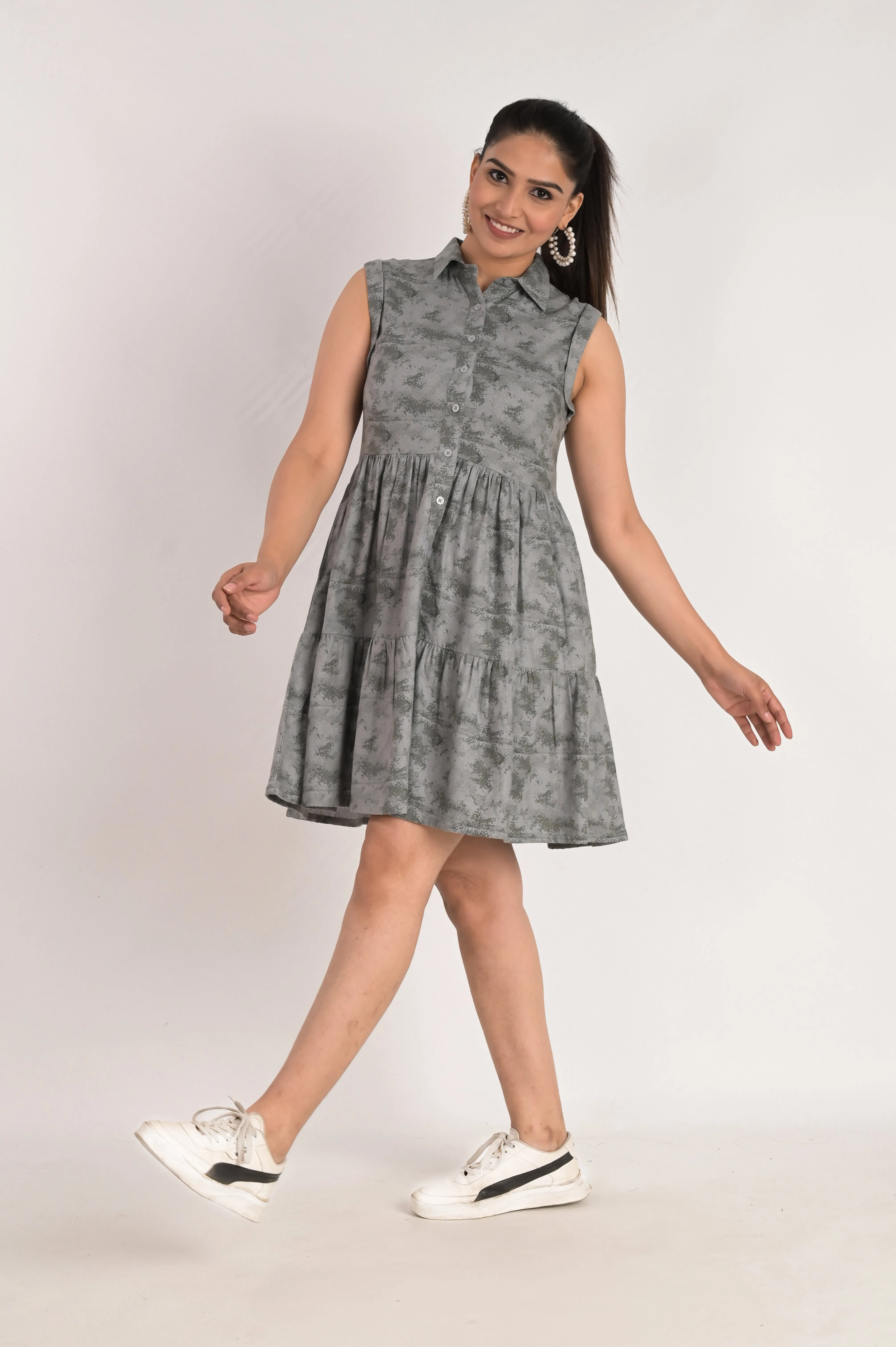 Grey Tiers Elegance Dress