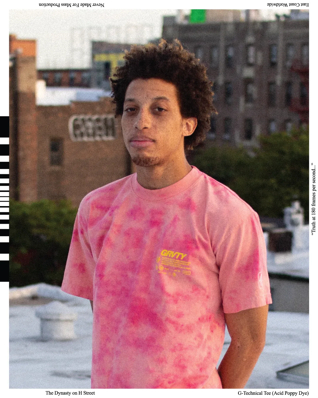 GRVTY Technical Tee (Acid Poppy Dye)