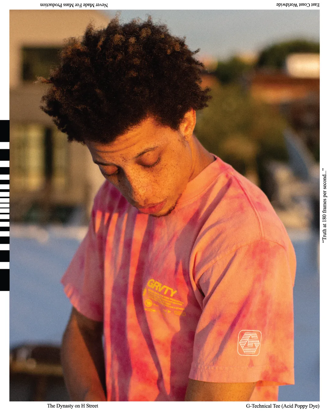 GRVTY Technical Tee (Acid Poppy Dye)
