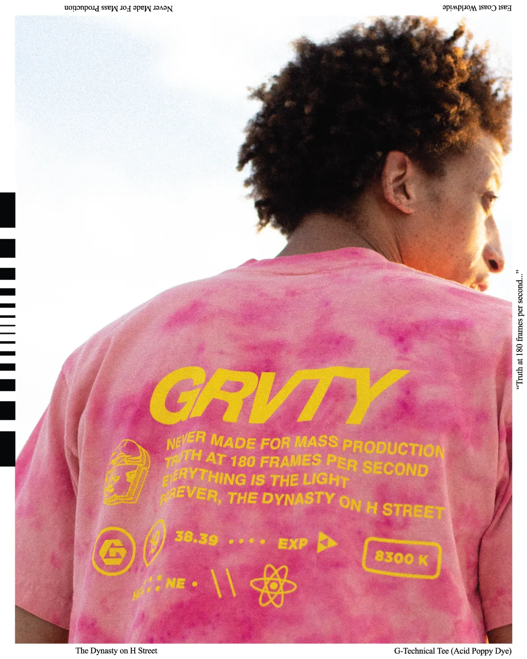 GRVTY Technical Tee (Acid Poppy Dye)