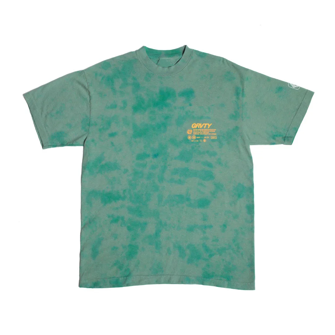 GRVTY Technical Tee (Electric Sage Dye)