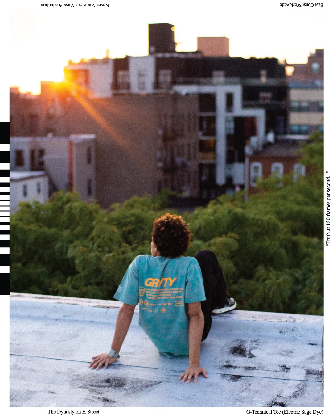 GRVTY Technical Tee (Electric Sage Dye)