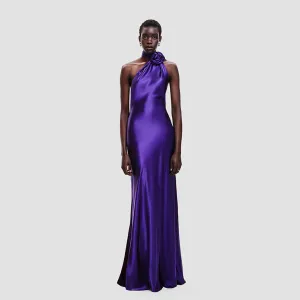 Halter Sleeveless Backless Maxi Dress KLYF1342