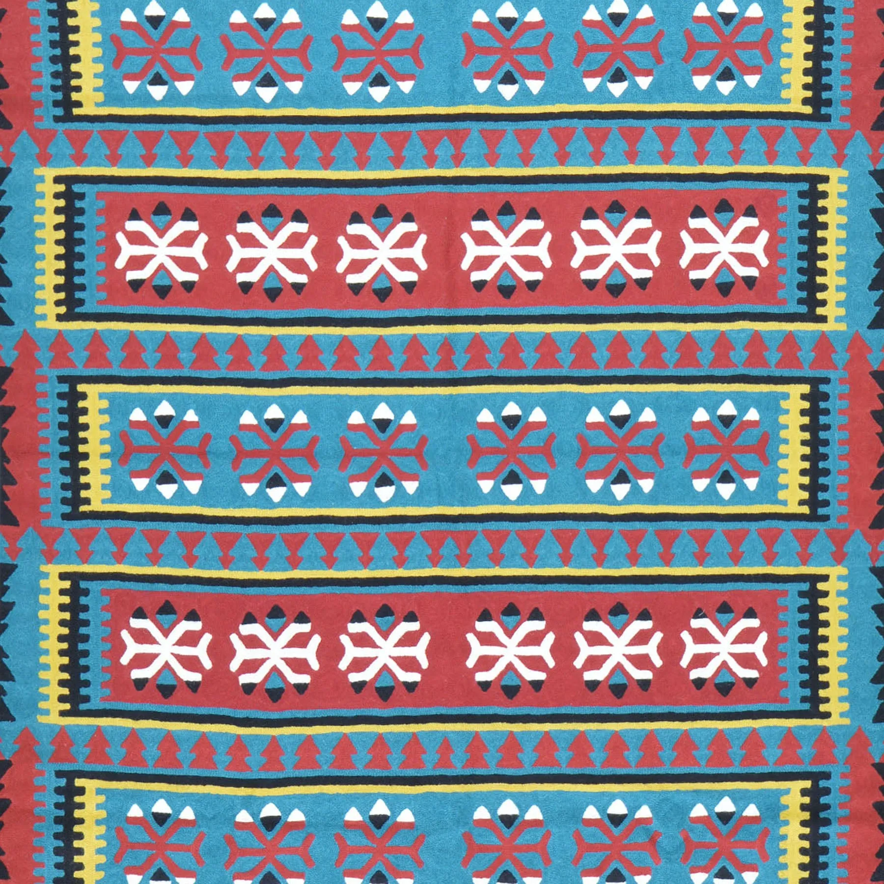 Hand-Woven Kashmiri Chain-Stitched Handmade Wool Rug (Size 3.11 X 6.0) Cwral-9291