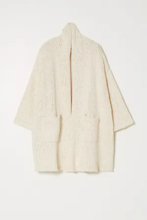 HAORI COAT IN TEXTURE LOOSE COTTON