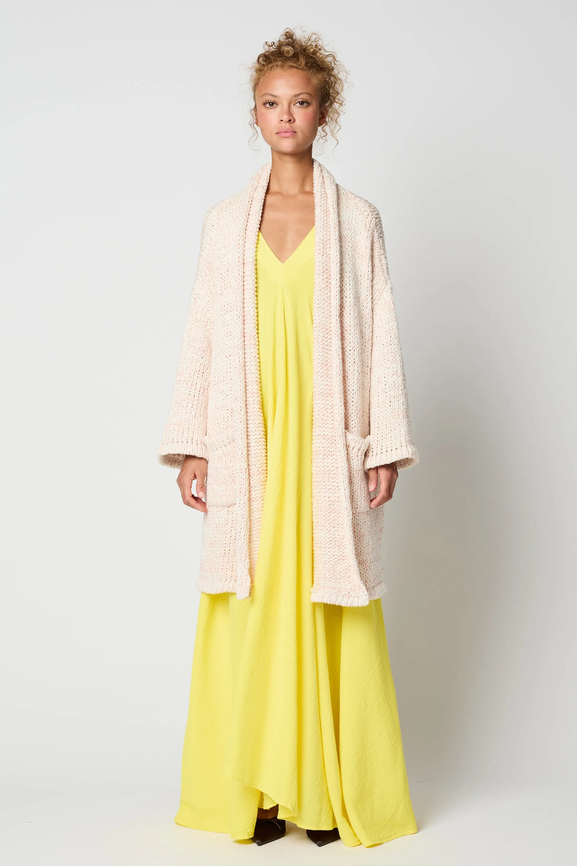 HAORI COAT IN TEXTURE LOOSE COTTON