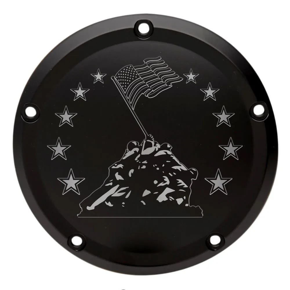 Harley Derby Cover "Marines Raising Flag"