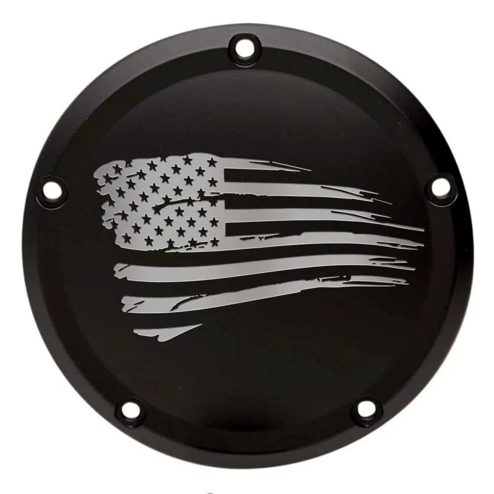 Harley Derby Cover "Tattered Flag"