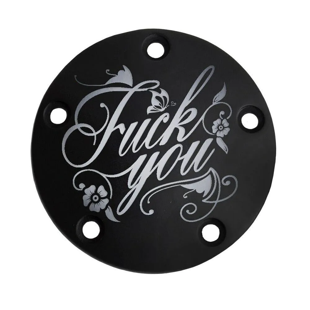 Harley Points Cover - Beautiful F U - Black
