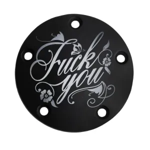 Harley Points Cover - Beautiful F U - Black