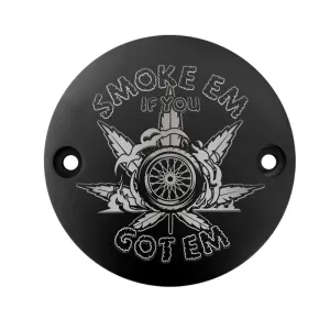 Harley Points Cover - Smoke Em if you Got Em - Black
