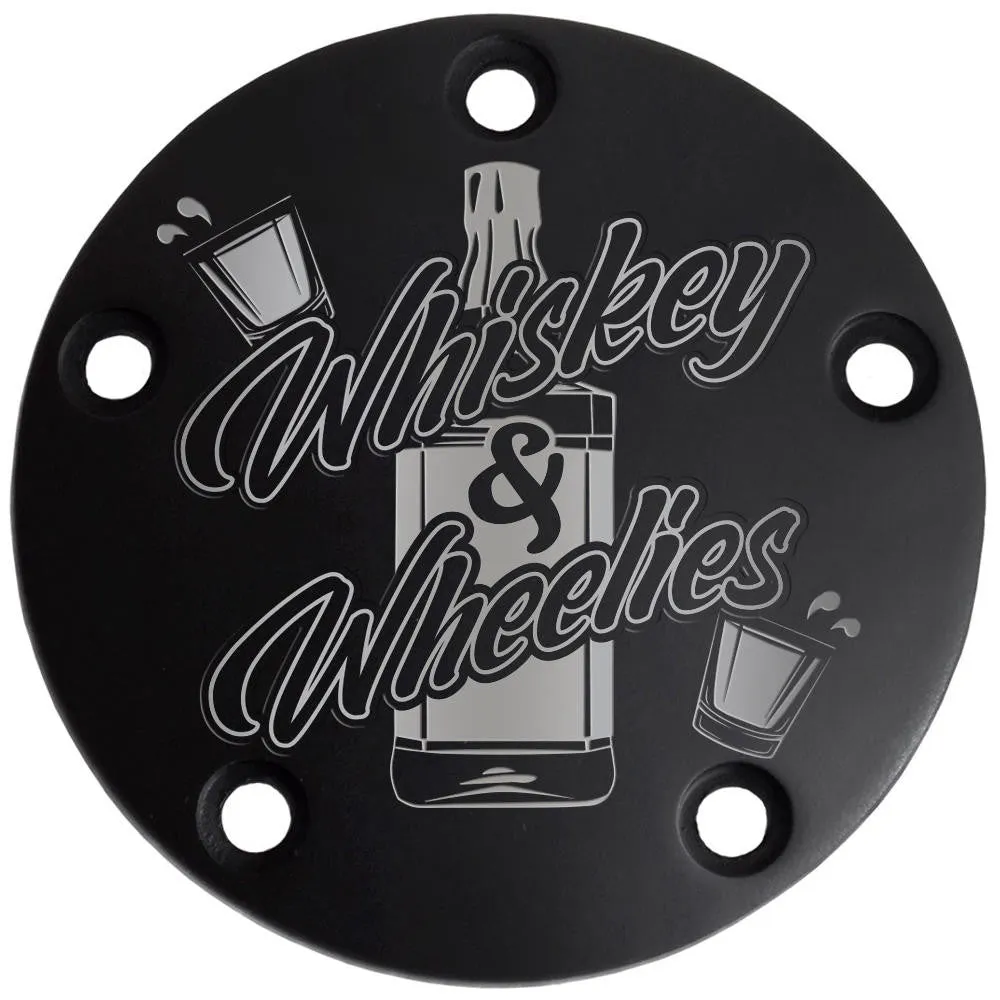 Harley Points Cover - Whiskey & Wheelies - Black