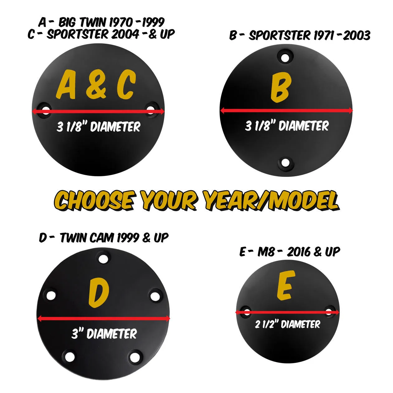 Harley Points Cover - You Only Die Once - Black