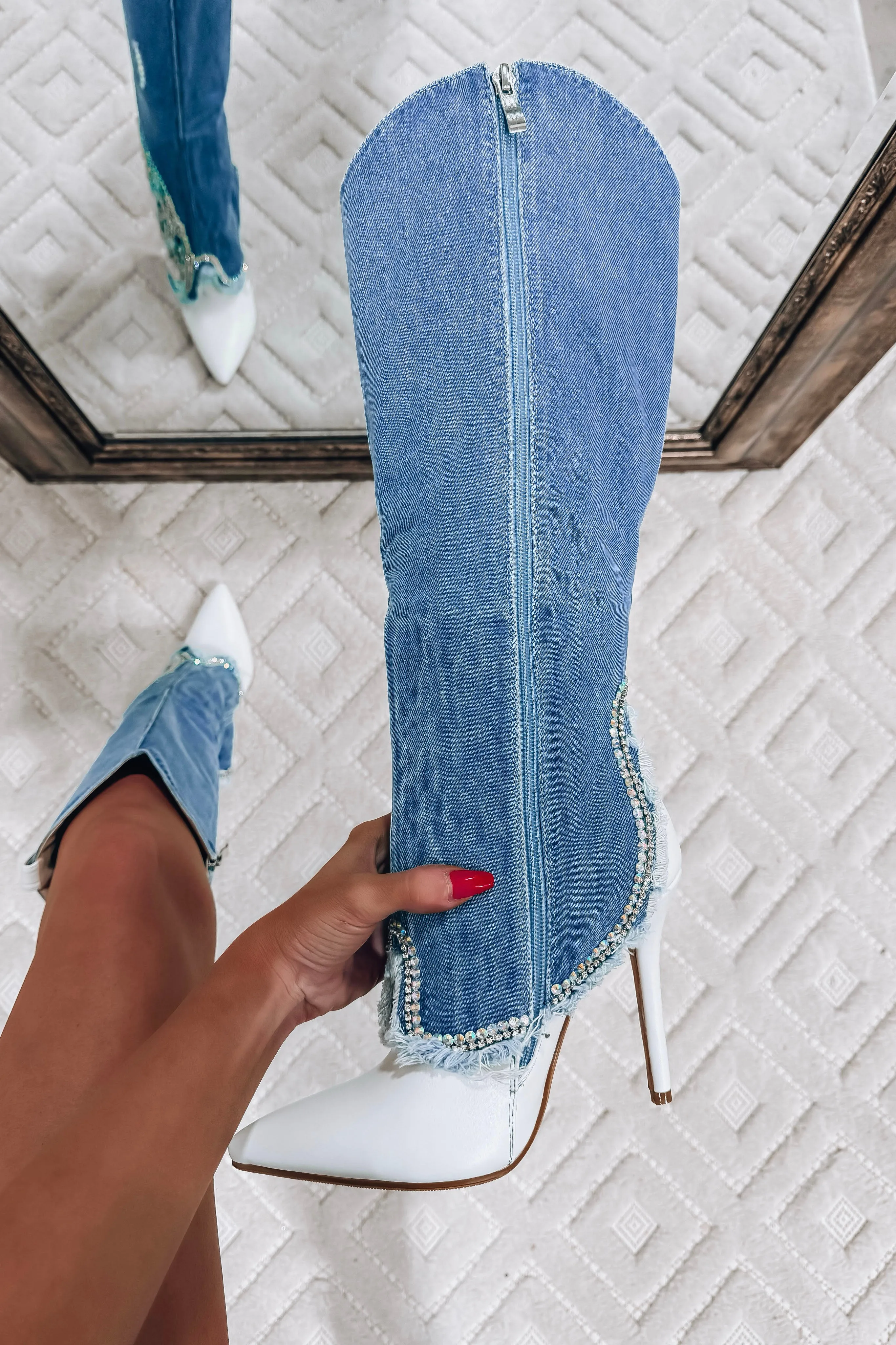 Haven Floral Denim Boot