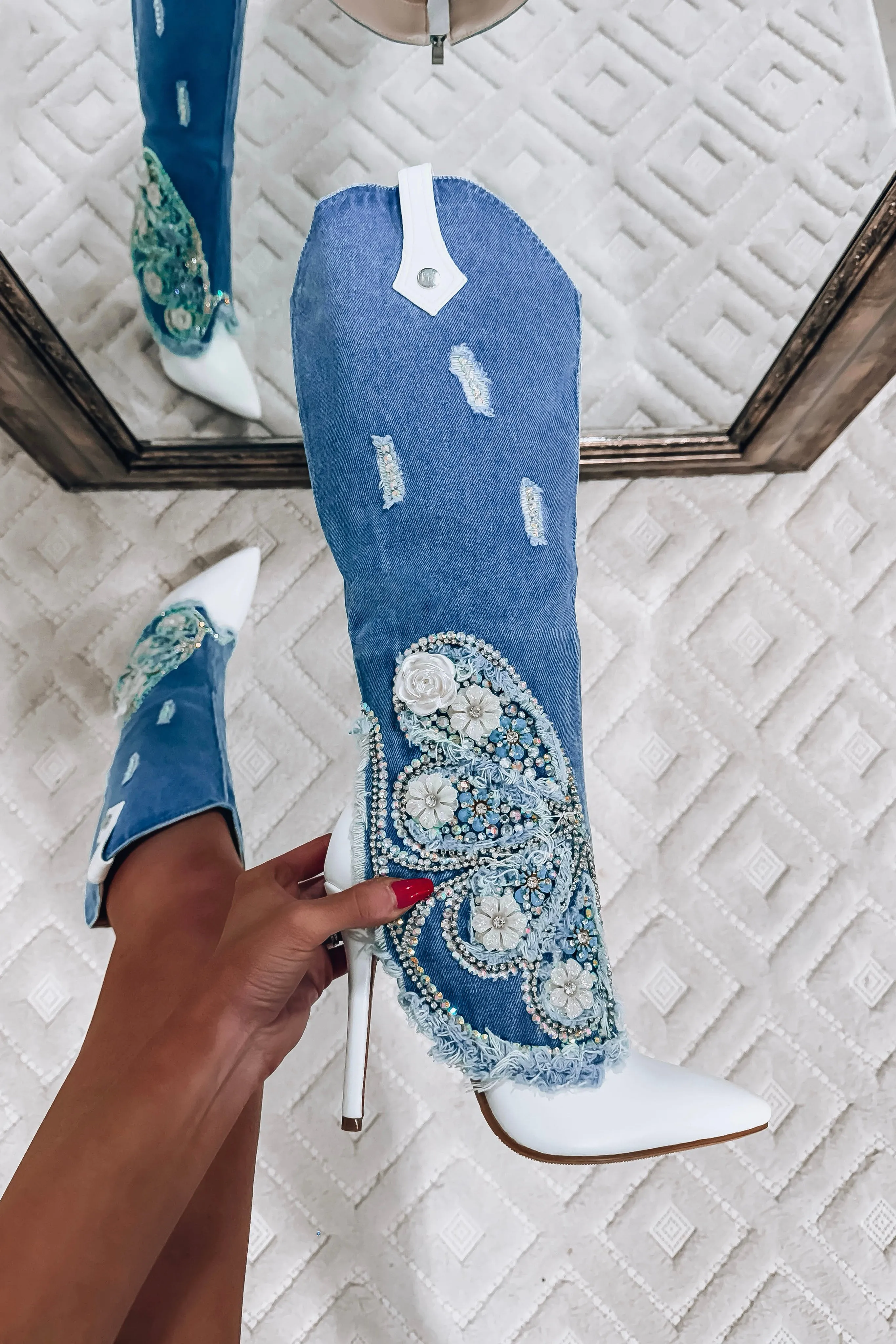 Haven Floral Denim Boot