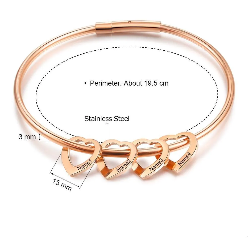 Heart on My Sleeve Bracelet Customized Jewelry for Women