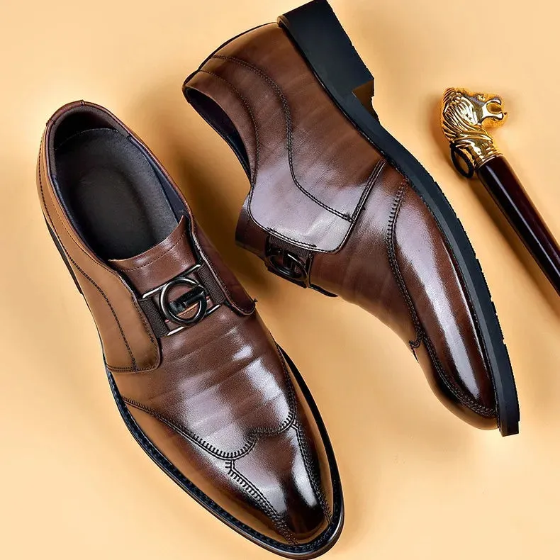Herren Freizeit-Business-Schuhe mit metallischer Dekoration
