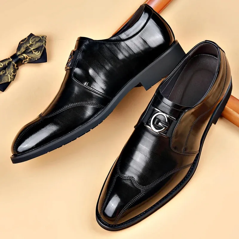 Herren Freizeit-Business-Schuhe mit metallischer Dekoration
