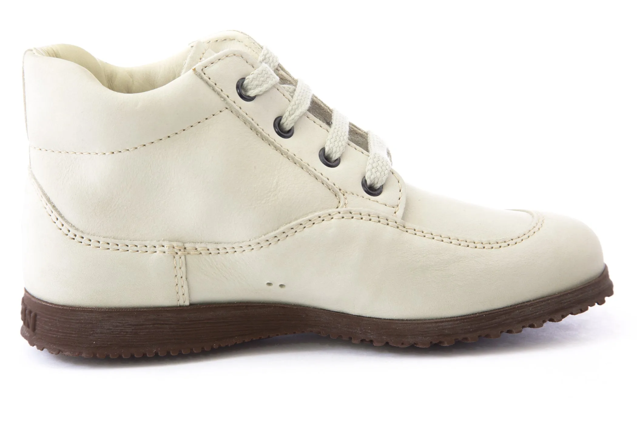 Hogan by TOD'S Womens Polacco Traditional Mid Lace-Up Shoes Off-White