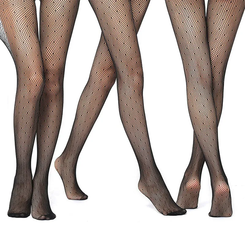 Hollow Fishnet Thigh High Socks