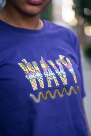Ice Cream WAVY | Purple Tee