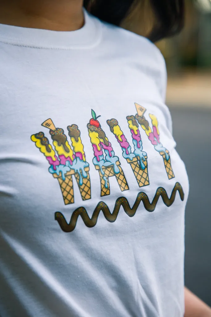 Ice Cream WAVY | White Tee