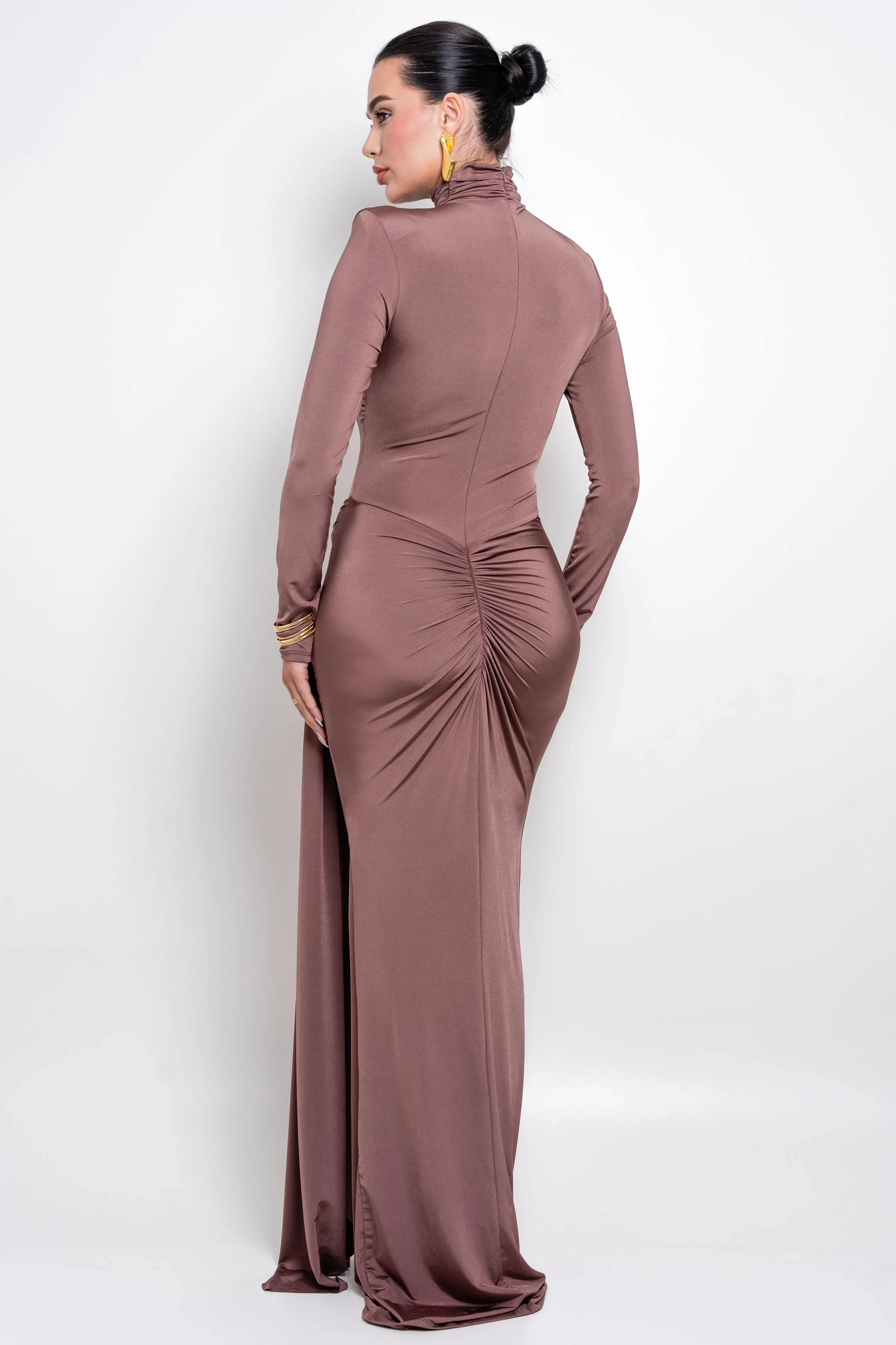 Ilayda Caffe Dress