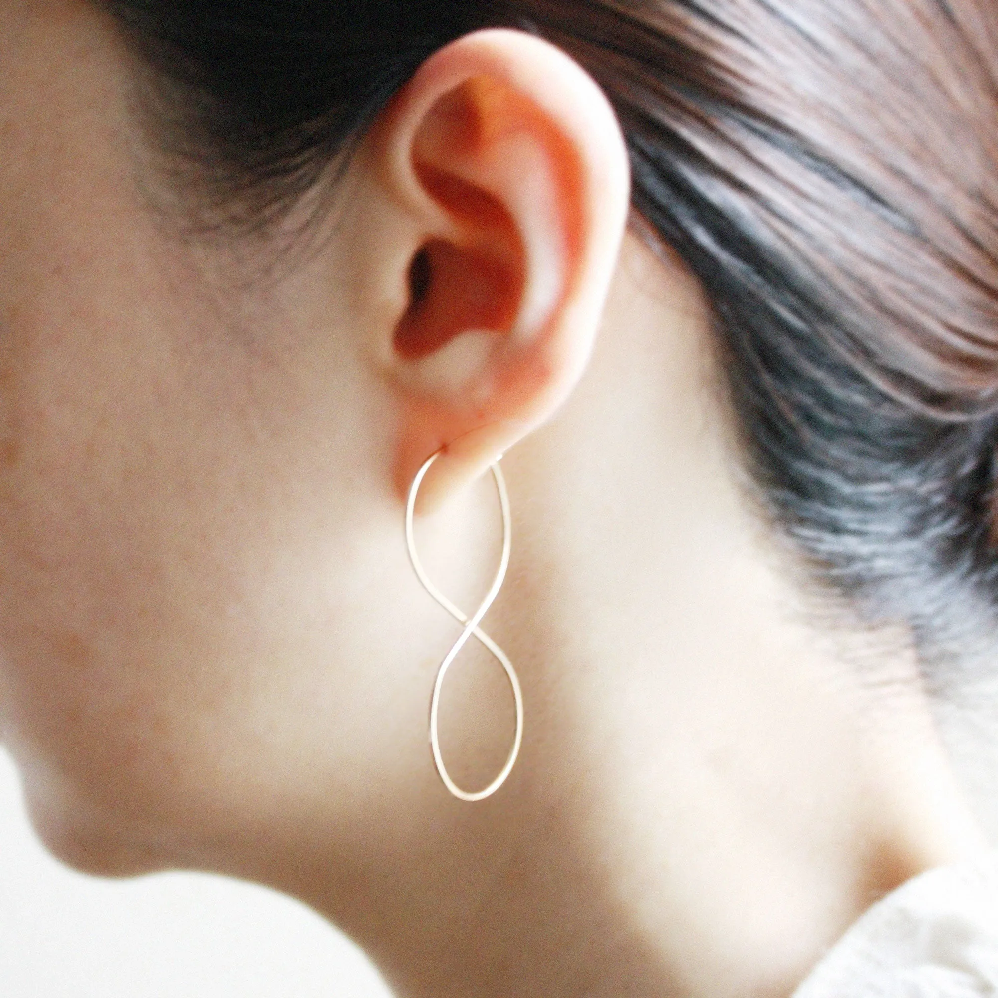 Infinity Hoop Earrings - Large