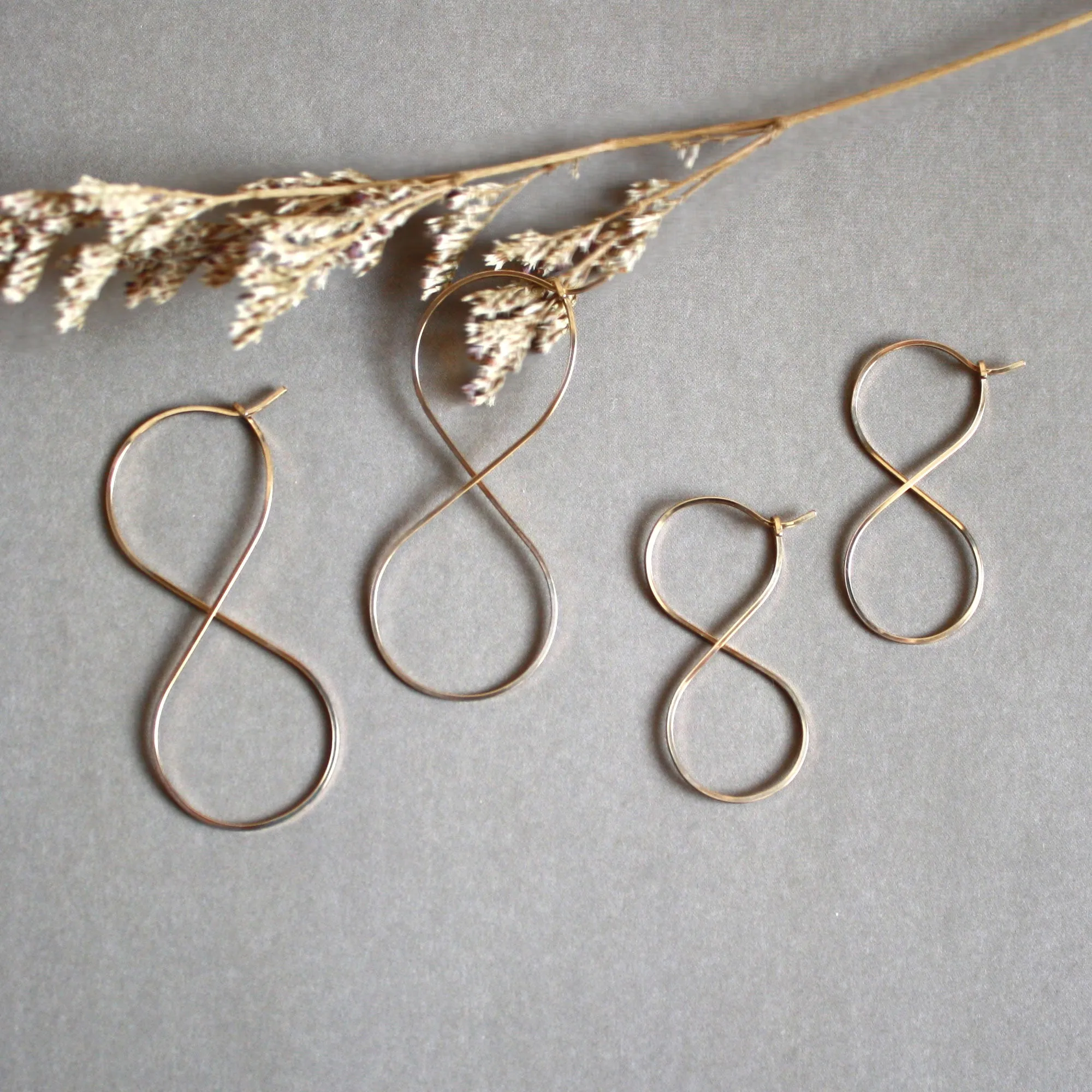 Infinity Hoop Earrings - Large