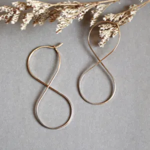 Infinity Hoop Earrings - Large