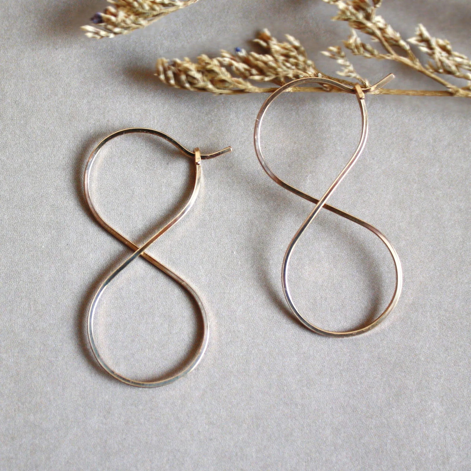 Infinity Hoop Earrings - Small