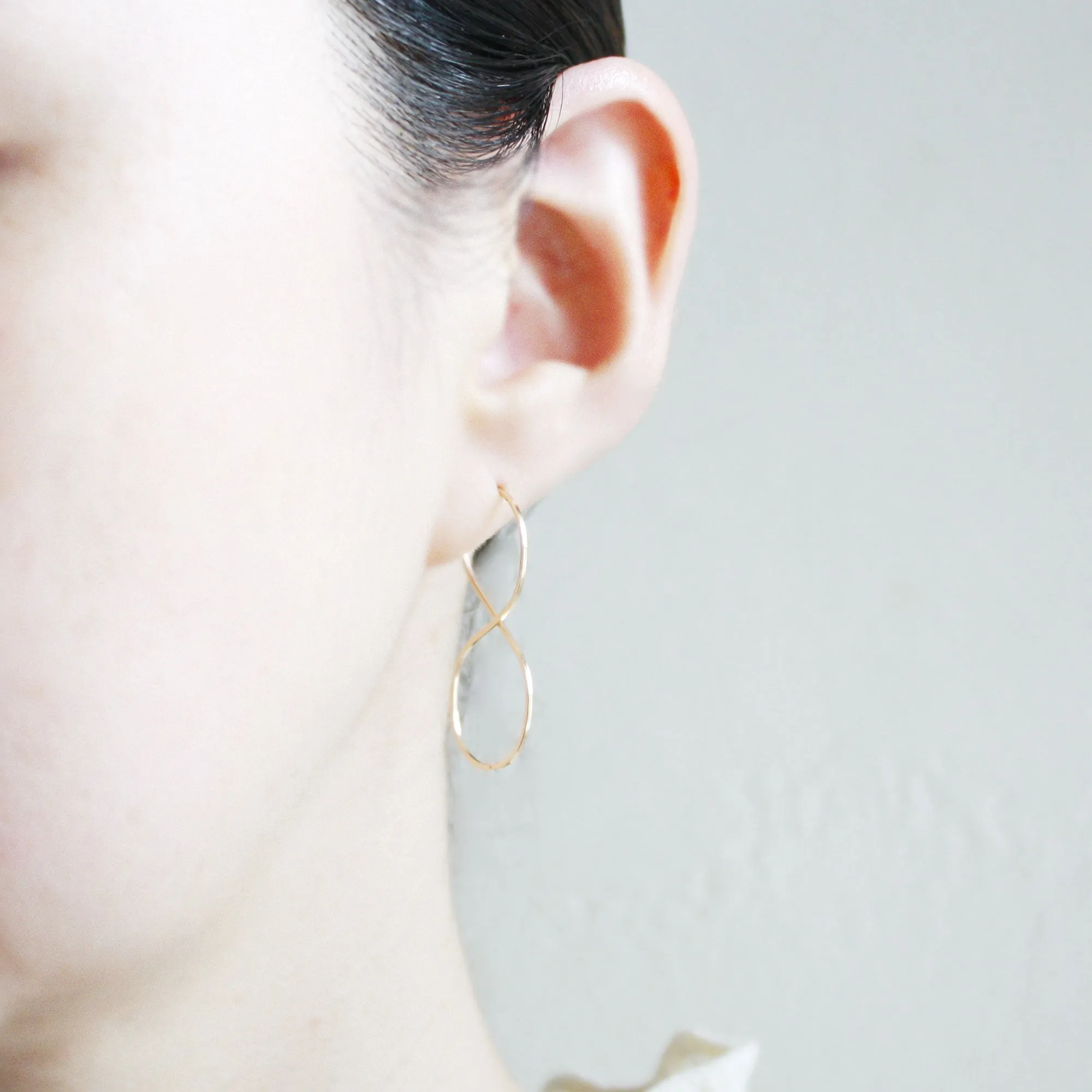 Infinity Hoop Earrings - Small