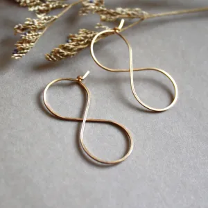 Infinity Hoop Earrings - Small