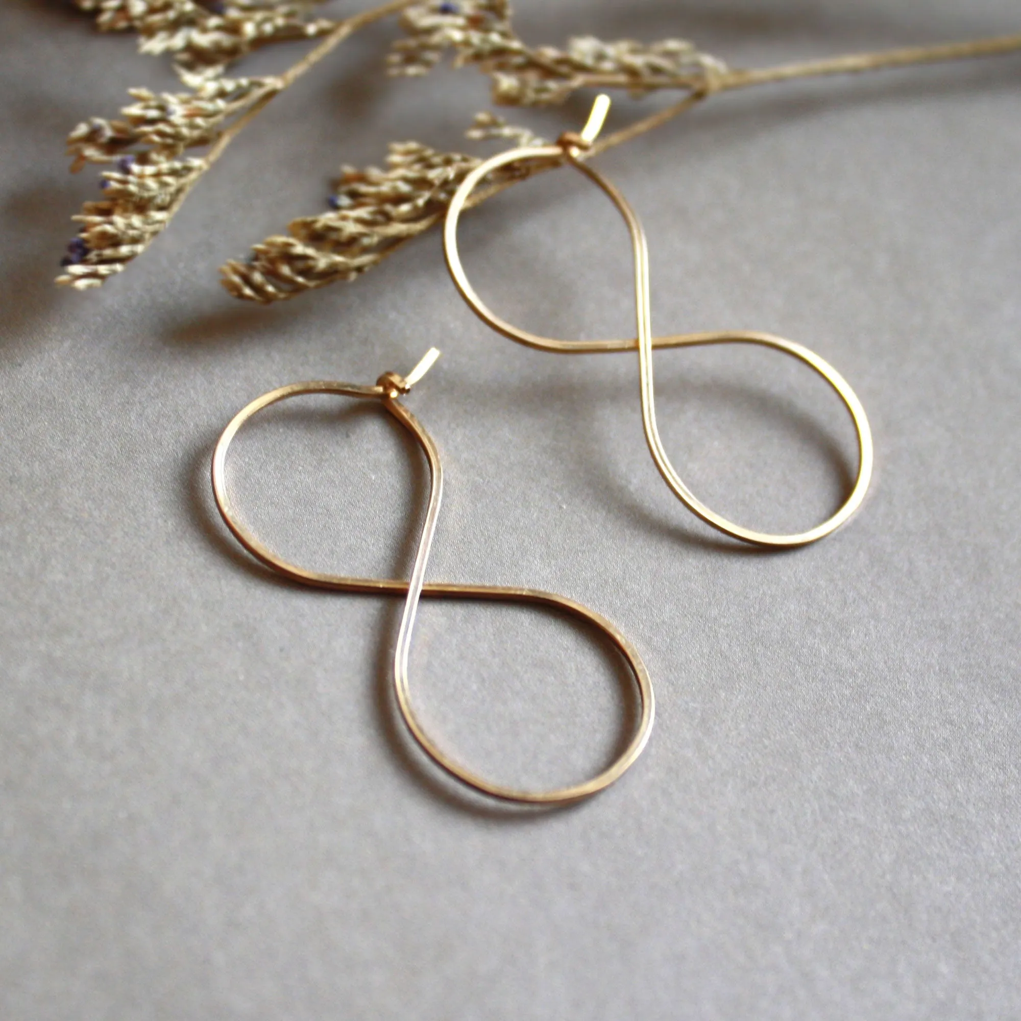 Infinity Hoop Earrings - Small
