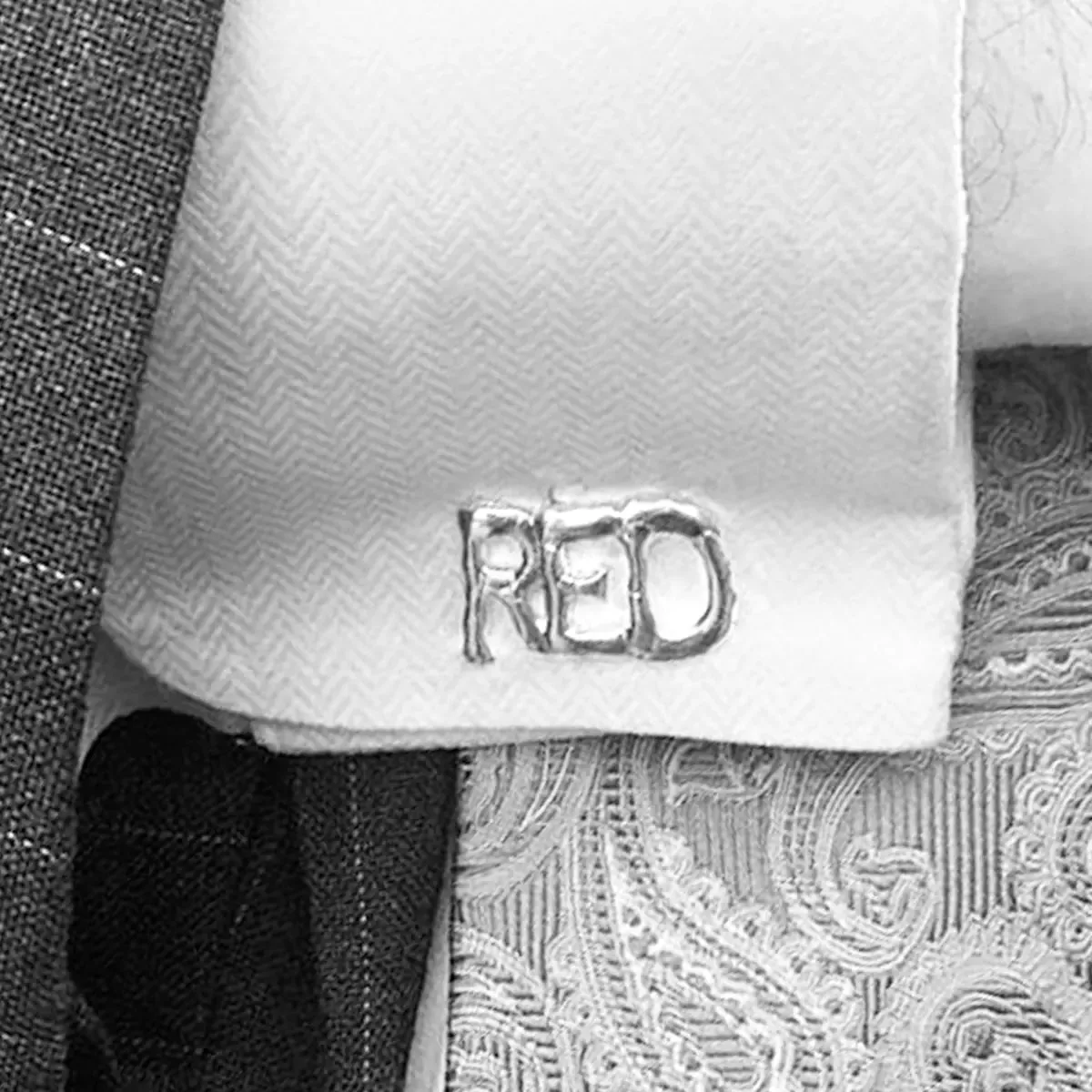 Initial Cufflinks, Silver