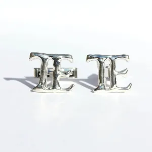 Initial Cufflinks, Silver