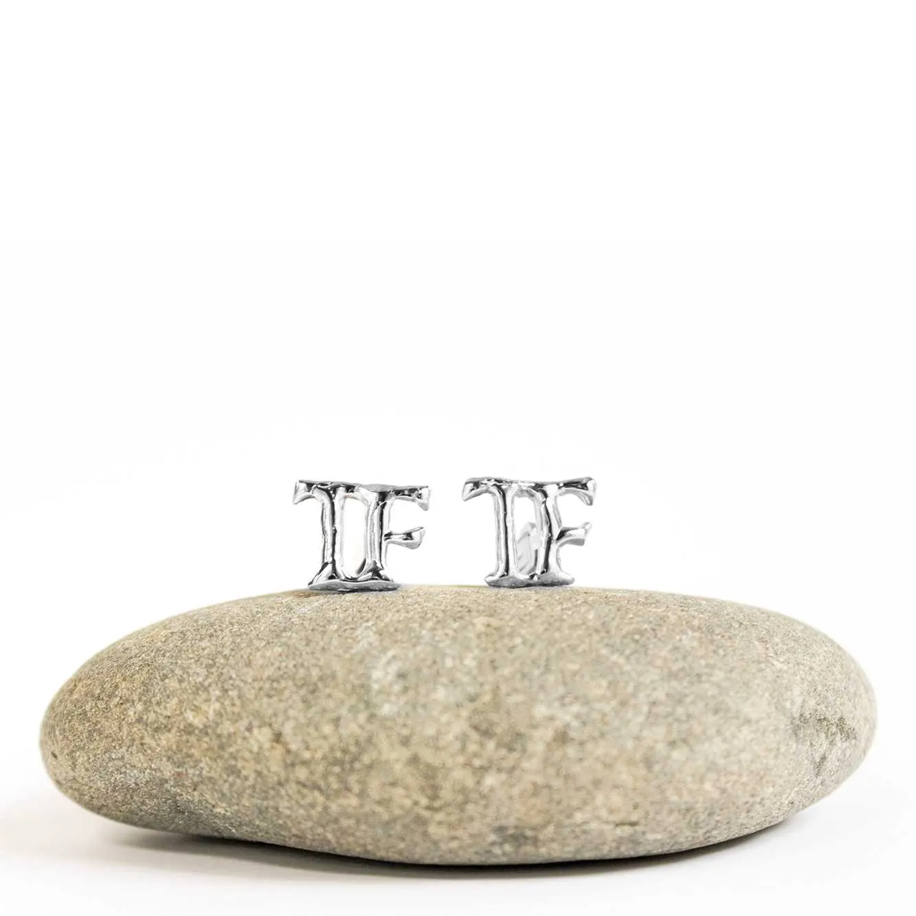 Initial Cufflinks, Silver