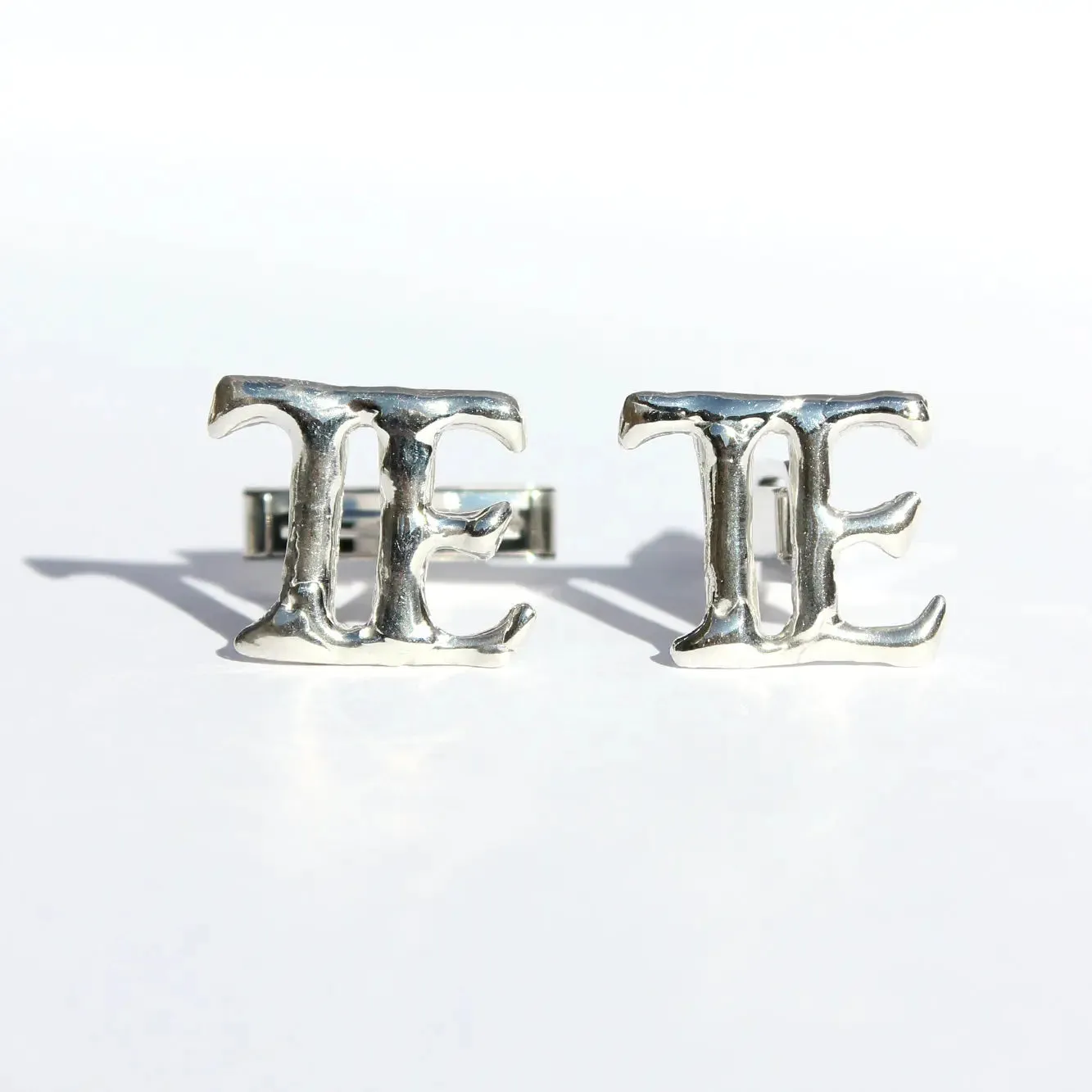 Initial Cufflinks, Silver